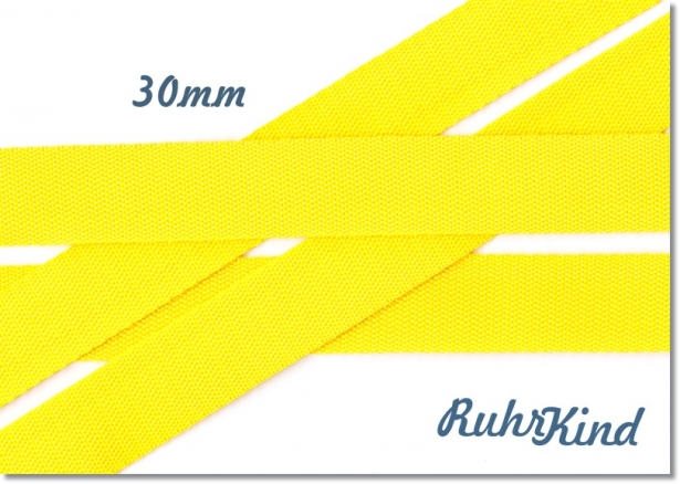 Gurtband Gelb 30mm