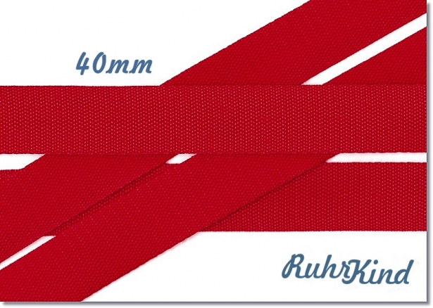 Gurtband Rot 40mm