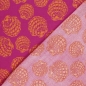 Preview: 0,5m Musselin Muscheln Pink Orange