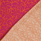 Preview: 0,5m Musselin Abstrakt Pink Orange