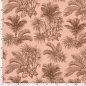 Preview: 0,5m Musselin Palmen Rosa