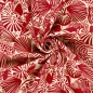 Preview: 0,5m Musselin Muscheln Rot Weiss