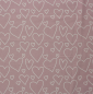 Preview: 0,5m Flanell Herzen Rosa