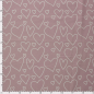 Preview: 0,5m Flanell Herzen Rosa