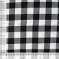 Preview: 0,5m Flanell Karo Schwarz Weiss