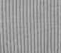 Preview: 0,5m Kuschelfleece Rippstruktur Silber Grau