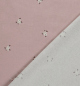 Preview: 0,5m Flanell Blüten Rosa