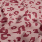 Preview: 0,5m Flanell Animalprint Leo Rosa