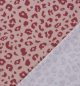 Preview: 0,5m Flanell Animalprint Leo Rosa
