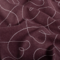 Preview: 0,5m Flanell Herzen Weinrot