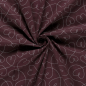 Preview: 0,5m Flanell Herzen Weinrot