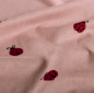 Preview: 0,5m Flanell Marienkäfer Rosa