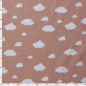 Preview: 0,5m Flanell Wolken Rosa