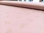 Preview: 0,5m Jersey Pusteblumen Glitzer Kupfer Rosa