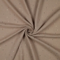 Preview: 0,5m Musselin Beige Glitzersprenkel Gold