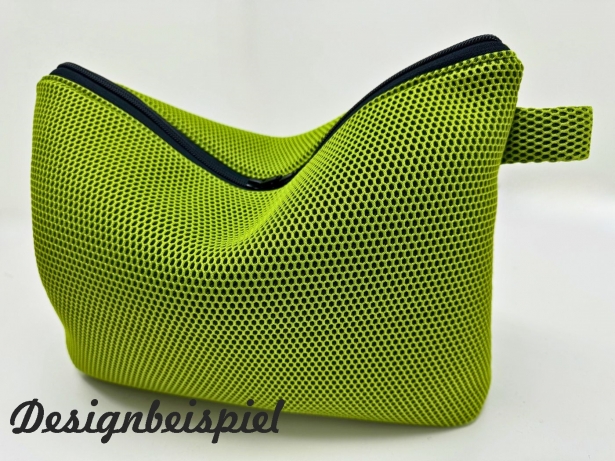 Preview: Zuschnitt 50cm Mesh 3D-Netz mit Geweberücken / Farbe Rauchblau