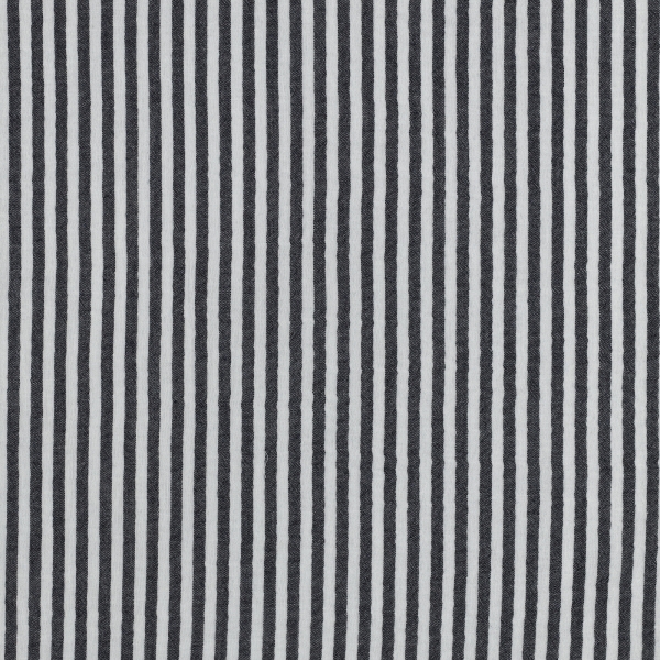 Preview: 0,5m Musselin Streifen garngefärbt Marine Weiss