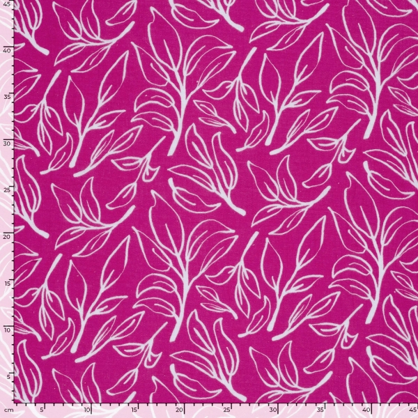 0,5m Musselin Zweige Pink