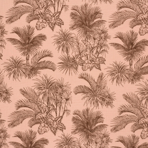 Preview: 0,5m Musselin Palmen Rosa