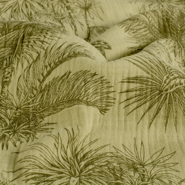 0,5m Musselin Palmen Khaki