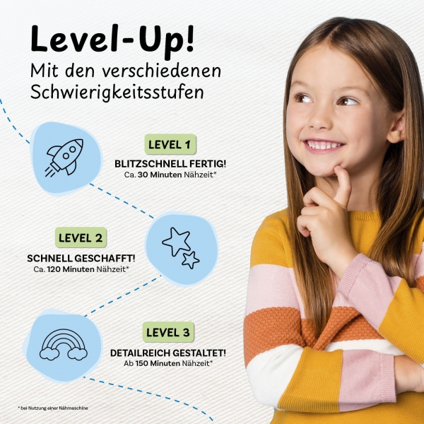 Preview: Näh-Baukastenset Herz Liebling Level 1 von cuci cuci