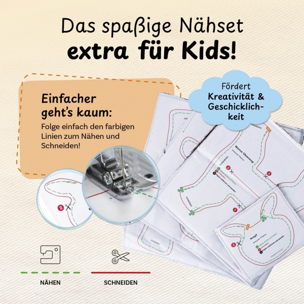 Preview: Näh-Baukastenset Pferd Pepper Level 3 von cuci cuci