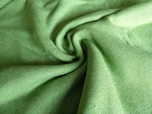 Preview: 0,5m Sweat in Lime mit Baumwoll Lammfleece