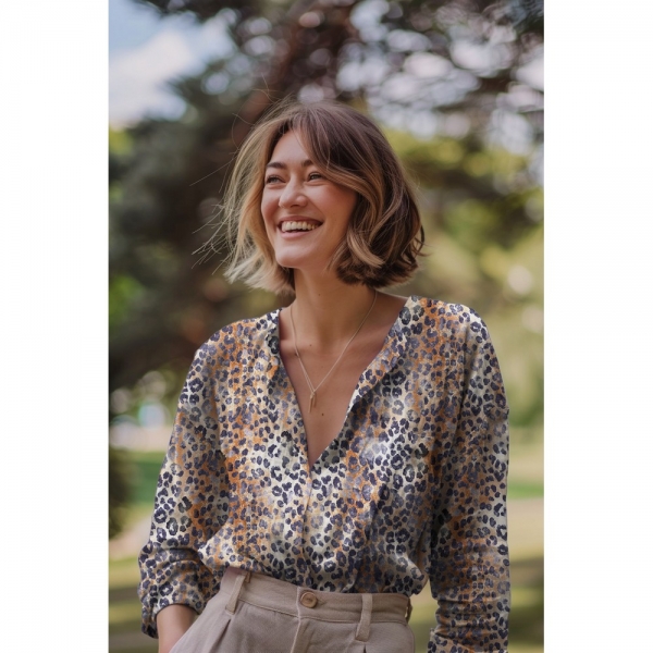 Preview: 0,5m Musselin Animal Skin Sand