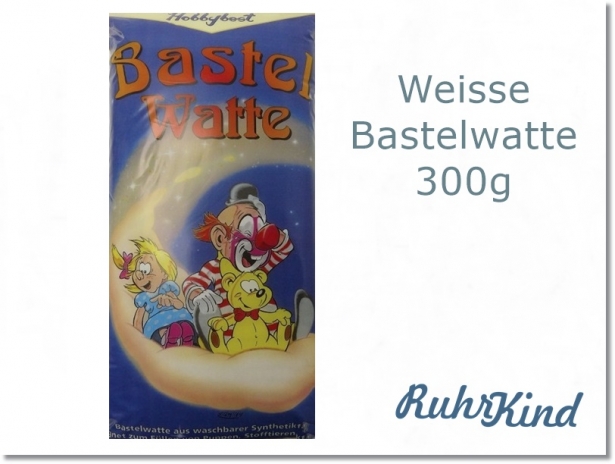 300g Bastelwatte - schadstofffrei - Füllwatte
