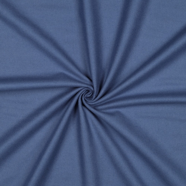 0,5m Flanell Uni Jeansblau