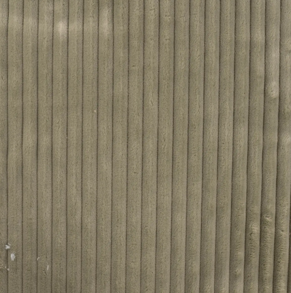 0,5m Kuschelfleece Rippstruktur Earth Khaki