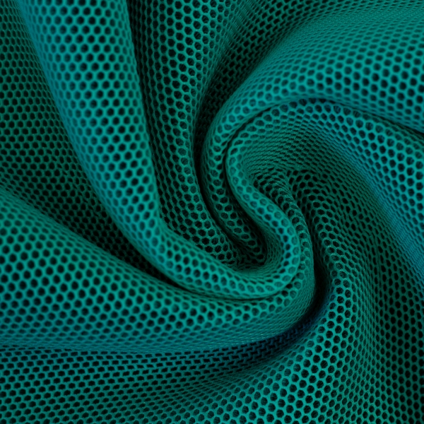 Preview: Zuschnitt 50cm Mesh 3D-Netz mit Geweberücken / Farbe Meerblau