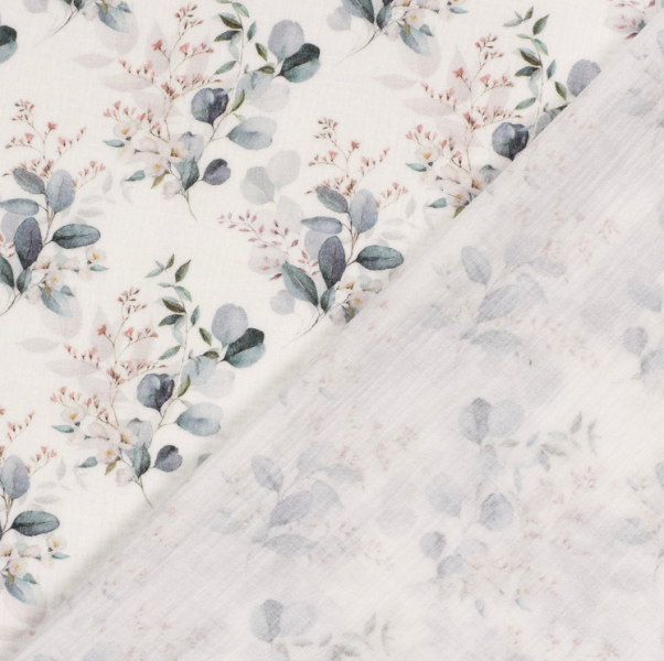 Preview: 0,5m Musselin Blätter Salbei