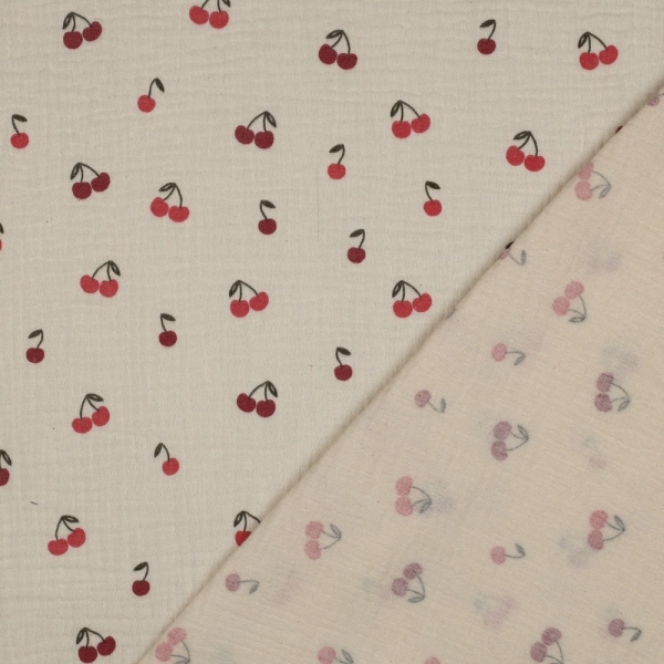 Preview: 0,5m Musselin Kirschen Sand