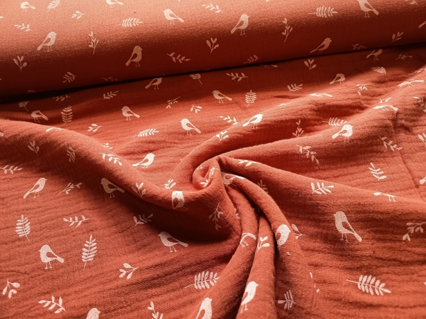 0,5m Musselin Vögelchen Terra