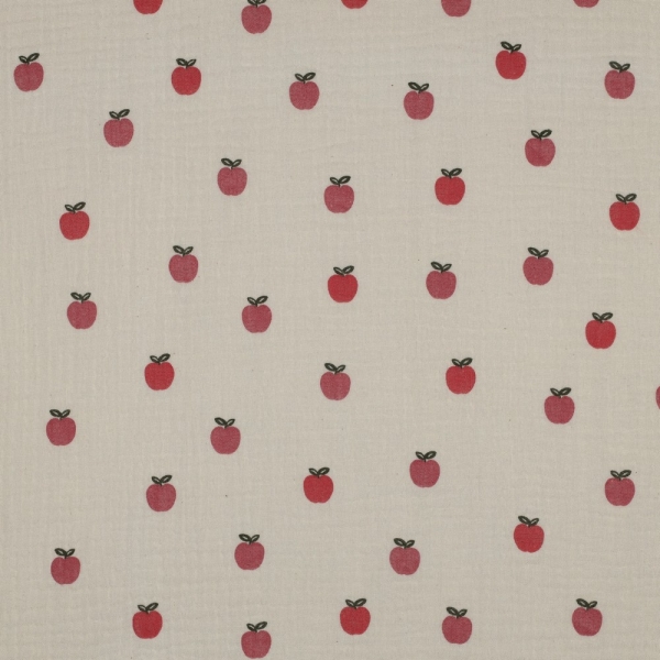 Preview: 0,5m Musselin Äpfel Sand