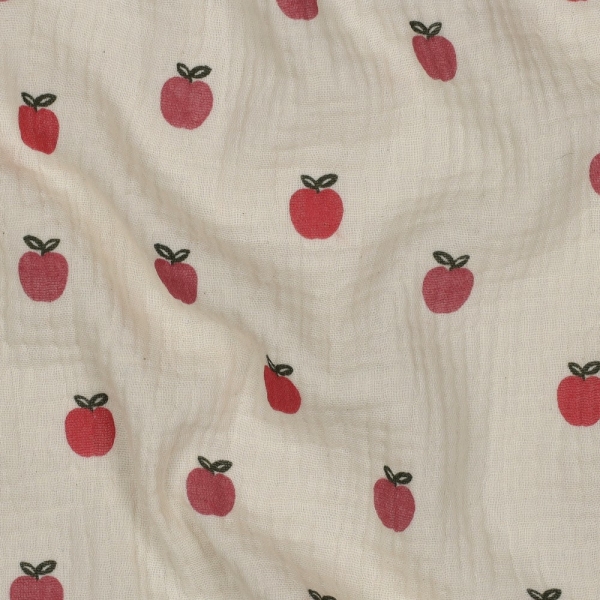 0,5m Musselin Äpfel Sand