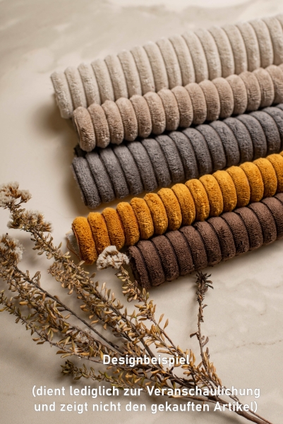 Preview: 0,5m Samt Cord / Breitcord Taupe