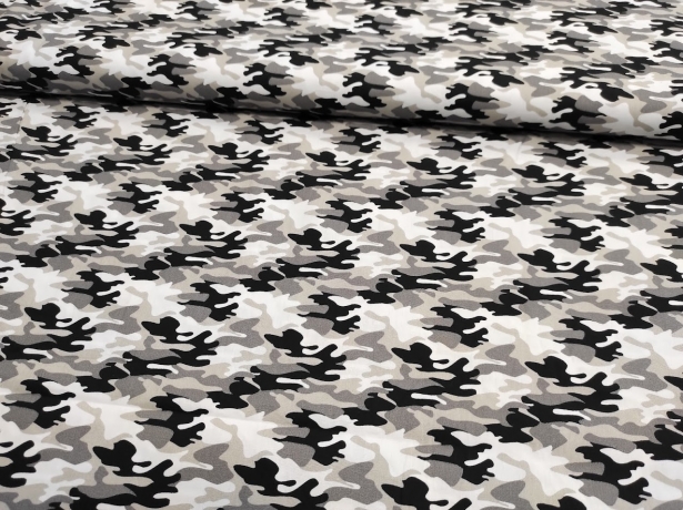 0,5m Webware Camouflage Grau