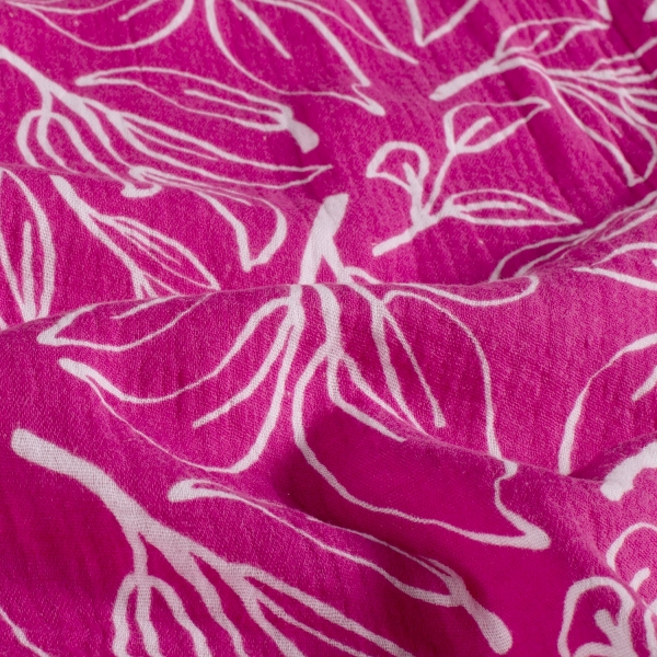 0,5m Musselin Zweige Pink