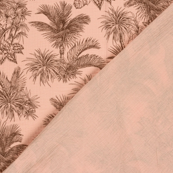 0,5m Musselin Palmen Rosa