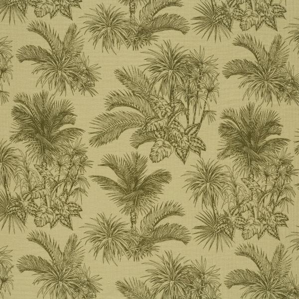 0,5m Musselin Palmen Khaki