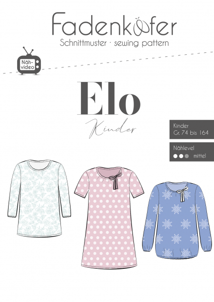 Schnittmuster Fadenkäfer Bluse Elo Kinder