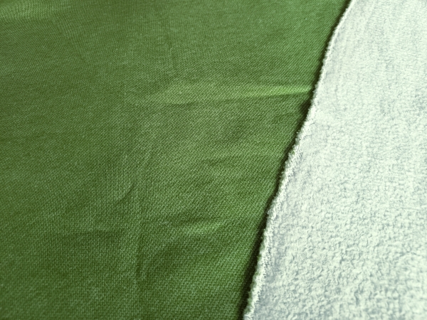 0,5m Sweat in Lime mit Baumwoll Lammfleece