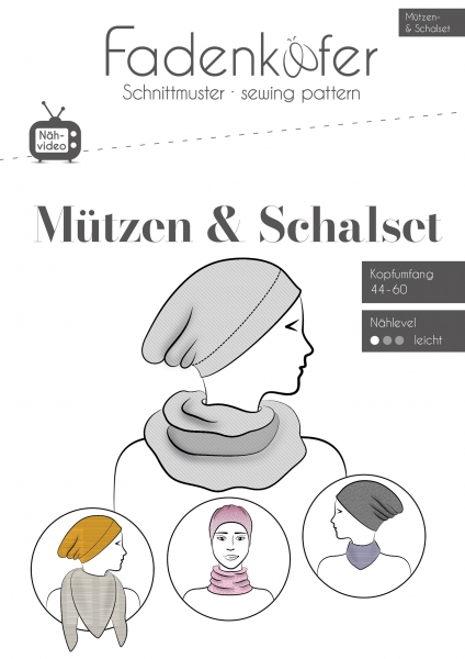 Schnittmuster Fadenkäfer Mützen- & Schalset