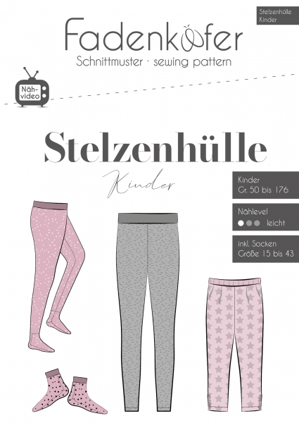 Schnittmuster Fadenkäfer Stelzenhülle Kinder