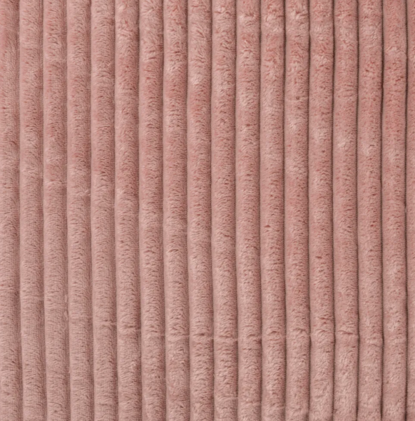 0,5m Kuschelfleece Rippstruktur Nude