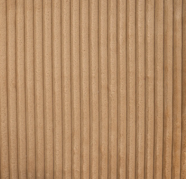 0,5m Kuschelfleece Rippstruktur Neutral Beige