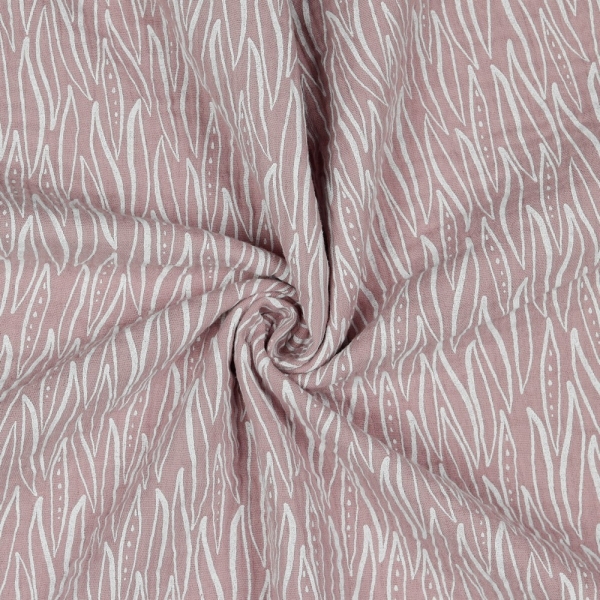 0,5m Musselin Leaves Altrosa