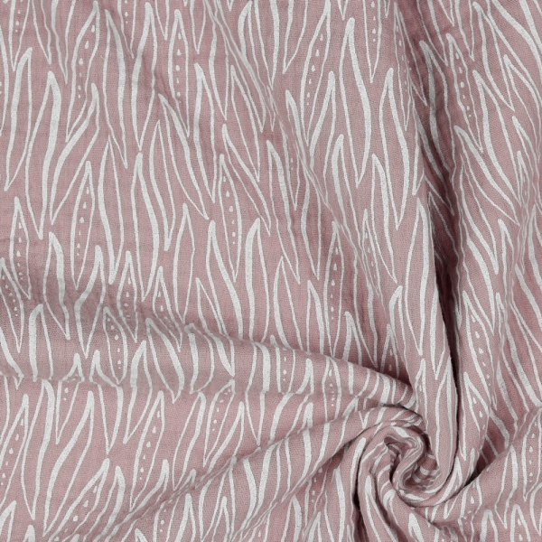 0,5m Musselin Leaves Altrosa